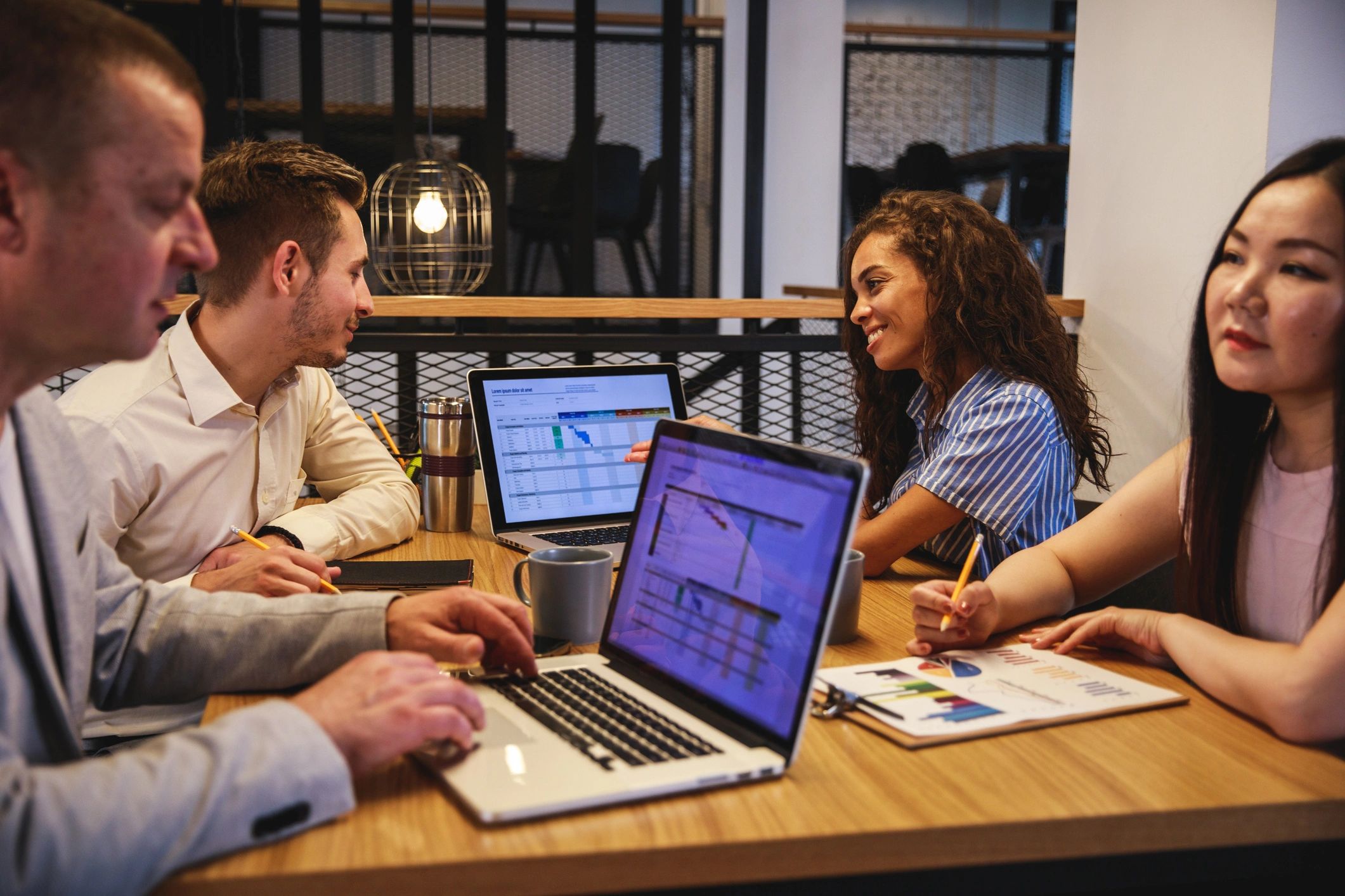 Business team in a board room